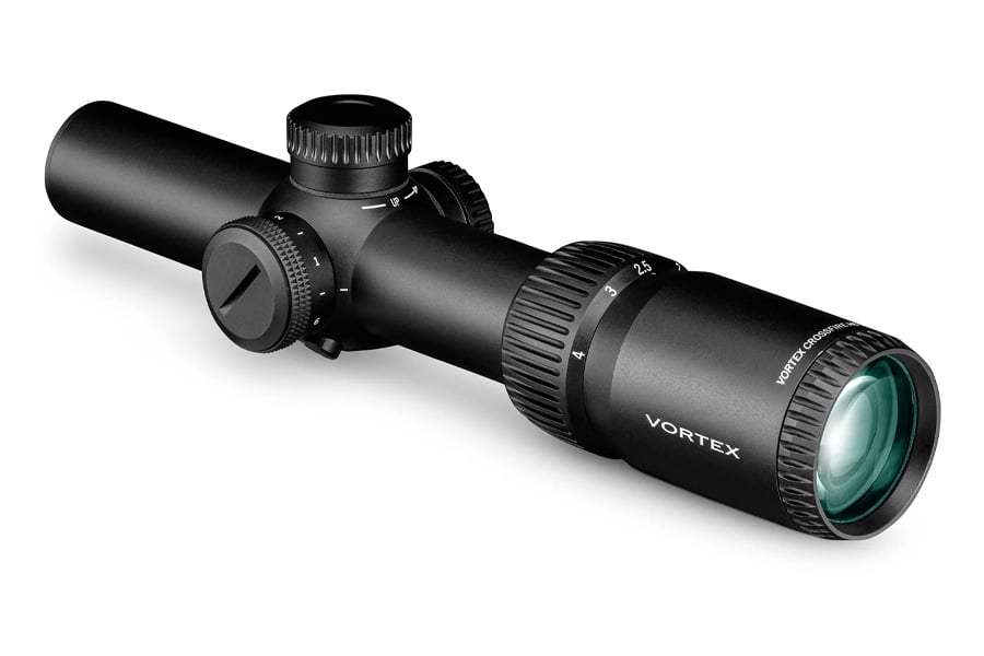 Vortex Crossfire HD 1-4x24mm Riflescope with Illuminated Dead-Hold 2A BDC (MOA) Reticle